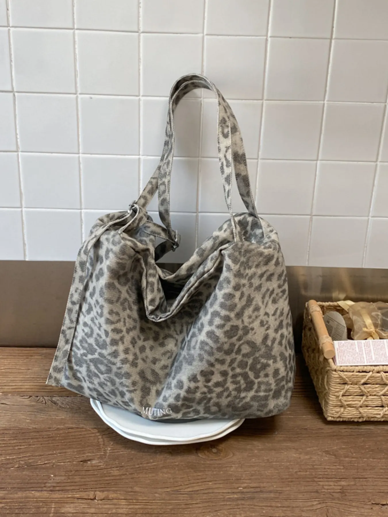 Leopard Print Shoulder Bag