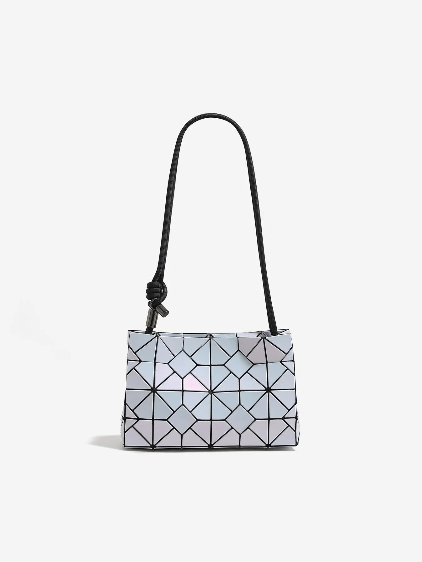 Geometric Prism Iridescent Shoulder Bag