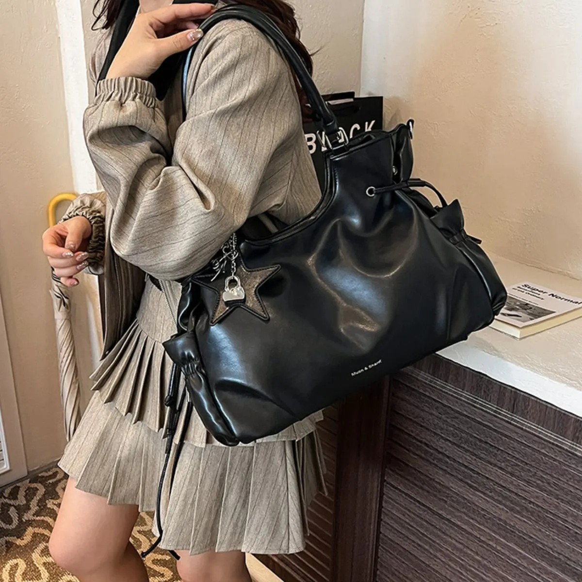 PU Leather Shoulder Bag